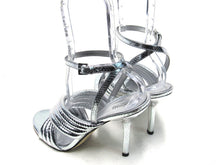 Michael Kors Royce Quilted Metallic Embossed Sandal (Women's) - Silver - Sz 10 M