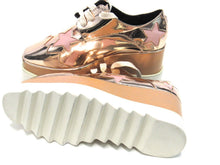 Stella McCartney Elyse Platform Shoes (Women's) - Metallic Rose Gold - Sz 6.5 M