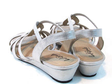 LifeStride Yaya Strappy Wedge Sandal (Women's) - Silver Metallic - Sz 9 W