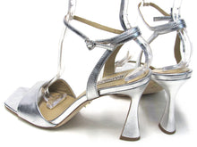 Badgley Mischka Cady Ankle Strap Sandal (Women's) - Silver - Sz 8.5 M