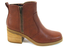B.O.C. Lexy Side Zip Comfort Ankle Boot (Women's) - Brown - Sz 8.5 M
