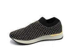 Kenneth Cole Reaction Cameron Stud Fashion Sneaker (Women's) - Black - Sz 7.5 M