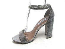 Steve Madden Carrson Block Heeled Dress Sandal (Women's) - Silver - Sz 7.5 M