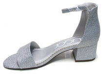 Sugar Noelle Block Heel Ankle Strap Sandal - Silver Sparkle - 9 M; 40 EU