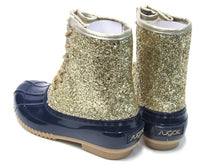 Sugar Skylar Gold Glitter Duck Boot (Women's) - Navy - Sz 7 M