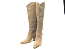 Steve Madden Croft Nubuck Western Pointed Toe Boots (Women's) - Natural - Sz 6 M