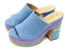 Wild Pair Rosaly Slip-On Platform Mule (Women's) - Blue - Sz 7 M