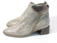Hispanitas Embossed Patent Pointed Toe Bootie (Women's) - Natural - Sz 37.5 EU