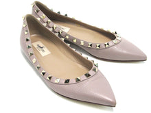 Valentino Garavani Rockstud Pointed Toe Flat Sandal (Women's) - Biege - Sz 5.5 M