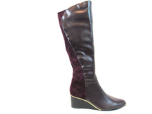 Alfani Beverly Knee-High Wedge Boot (Women's) - Wine - Sz 10 M
