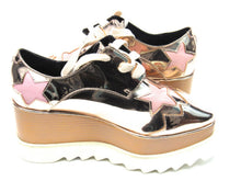 Stella McCartney Elyse Platform Shoes (Women's) - Metallic Rose Gold - Sz 6.5 M