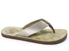 Coach Zak Signature Flip Flops (Women's) - Biege - Sz 6 M