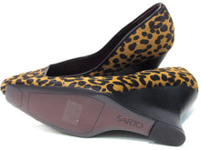 Franco Sarto Carina Square Toe Wedge Heel (Women's) - Brown (Calf Hair) - Sz 8 M