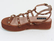 Aqua Kimm Studded Platform Sandal - Cognac - 8.5 M