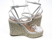 Steve Madden Unify Ankle-Strap Wedge Sandal (Women's) - White - Sz 5.5 M