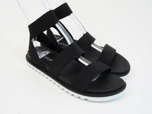 Olivia Miller Nicola Elastic Strap Sandal (Women's) - Black - 9 M; 40 EU