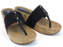 Style & Co Piperr Thong Wedge Sandal (Women's) - Black - Sz 6.5 M