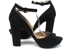Sun + Stone Reeta Peep Toe Platform Sandal (Women's) - Black - Sz 12 M