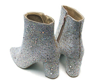 Betsey Johnson Cady Rhinestone Bootie (Women's) - Silver - Sz 7.5 M