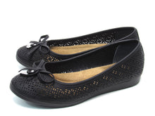 Giani Bernini Odeysa Perforated  Ballet Flat (Women's) - Black - Sz 6.5 M