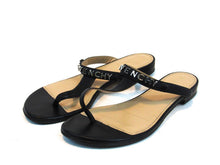 Givenchy Elba Slip-On T-Strap Flat Sandal (Women's) - Black - Sz 7.5 M; 38 EU