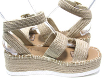 Wild Pair Showstopr Espadrille Platform Wedge Sandal (Women's) - Beige - Sz 10 M