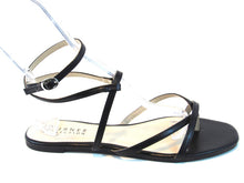 Journee Collection Serissa Strappy Flat Sandal (Women's) - Black - Sz 11 M