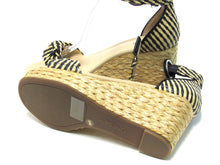 On 34th Nihari Ankle-Strap Platform Wedge (Women's) - Black/Natural - Sz 10 M