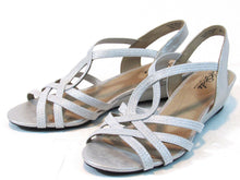 LifeStride Yaya Strappy Wedge Sandal (Women's) - Silver Metallic - Sz 9 W