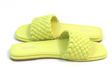 Michael Kors Amelia Slide Sandal (Women's) - Limelight - 7.5 M;  EU 37.5