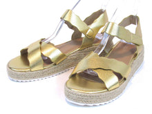 Olivia Miller Trinity Scalloped Espadrille Sandal  (Women's) - Gold - Sz 9 M