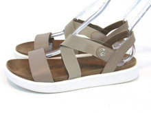 Giani Bernini Flixii Faux Leather Flat Sandal (Women's) - Sand - Sz 9.5 M