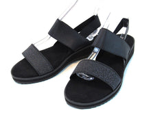 Anne Klein Mayla Slingback Wedge Sandal (Women's) - Black - Sz 10 M