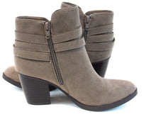 Style & Co Zolaa Block Heel Bootie (Women's) - Taupe - Sz 6.5 M