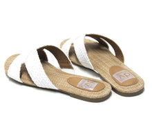 Dolce Vita Geeya Rafia Flat Slide Sandal (Women's) - Ivory - Sz 6 M