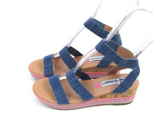 Steve Madden JBandi Wedge Sandal (Girls) - Blue - Sz 4 M; 34