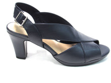 Easy Street Christy Slingback  Peeptoe Dress Sandal (Women's) - Navy - Sz 8.5 WW