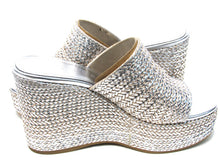 Guess Yenisa Espadrille Platform Wedge Sandal (Women's) - Silver - Sz 10 M