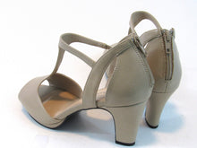 Easy Street Flash Heeled T-Strap Sandal (Women's) - Nude - Sz 10 W