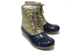 Sugar Skylar Gold Glitter Duck Boot (Women's) - Navy - Sz 7 M