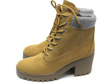 Wild Pair Bentli Embellished Lug Sole Combat Boot (Women's) - Tan - Sz 10 M