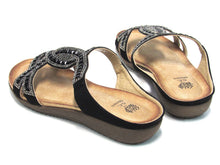 GC Shoes Alora Embellished Slide Flat Sandal (Women's) - Black - Sz 7 M