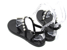 Stuart Weitzman Goldie Jelly Thong Sandals (Women's) - Black - Sz 7 M (REPAIRED)