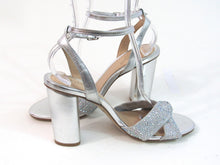 Badgley Mischka Nicoline Heeled Dress Sandal (Women's) - Silver - 9 M; 40 EU