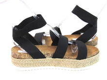 Steve Madden Kimmie Flatform Espadrille Sandal (Women's) - Black - 11 M; 43.5 EU