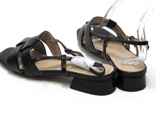 Journee Tabatha Slingback Block Heeled Sandal (Women's) - Black - Sz 7.5 M