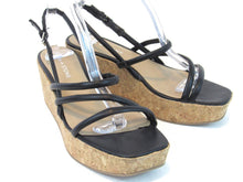 Sun + Stone Bella Strappy Platform Wedge Sandal (Women's) - Black - Sz 7.5 M