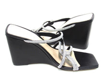 Schutz Lauryn Slip-On Dress Wedge Sandal (Women's) - Black - Sz 7 B
