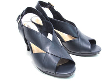Easy Street Christy Slingback  Peeptoe Dress Sandal (Women's) - Navy - Sz 8.5 WW