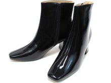 Journee Collection Haylinn Faux Patent Ankle Boot (Women's) - Black - Sz 9.5 M